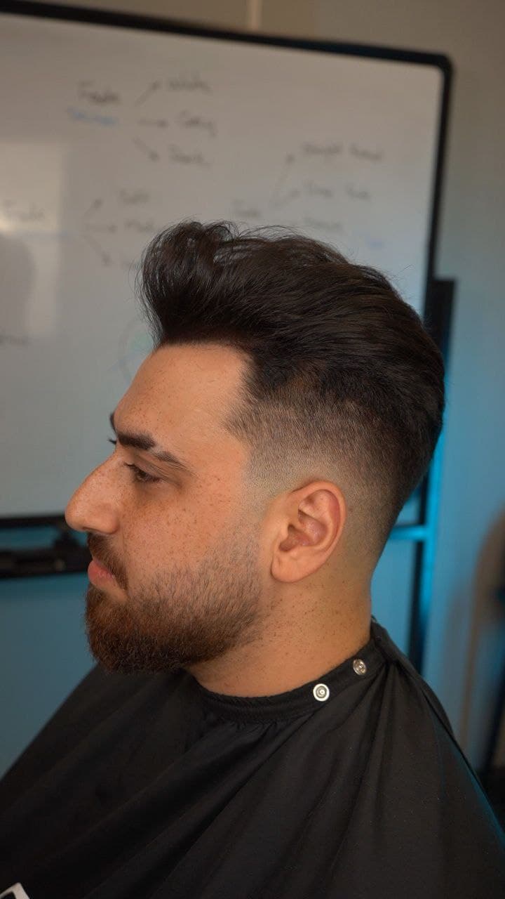 Harry.M student working on a client during training